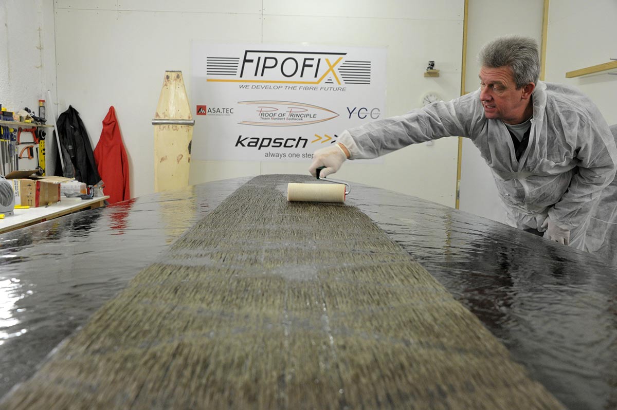 Norbert laminates hull of Open16 FIPOFIX