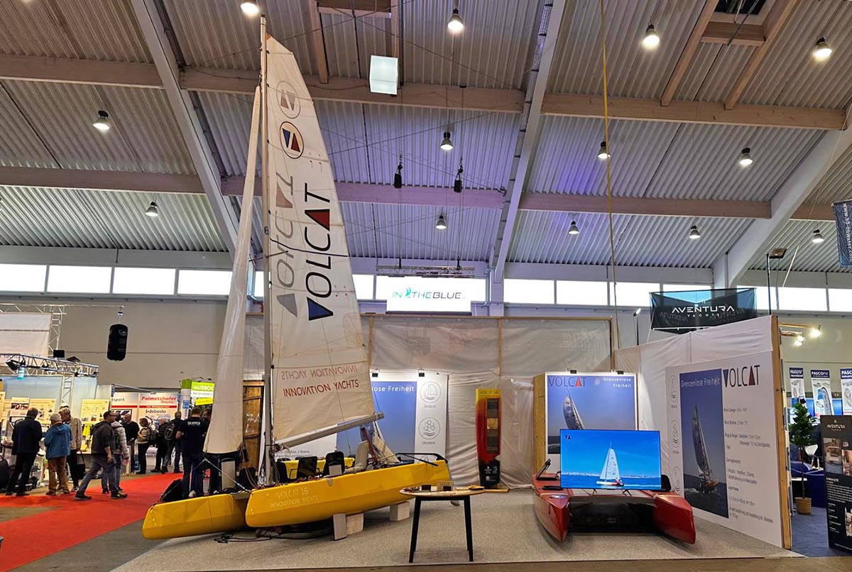 Volcat16 sailing and e-motor-boat version on Austrian Boat Show Boot Tulln 2025